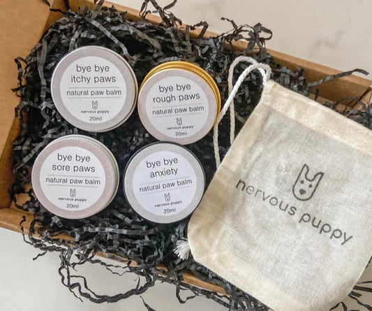 Natural vegan dog paw balm
